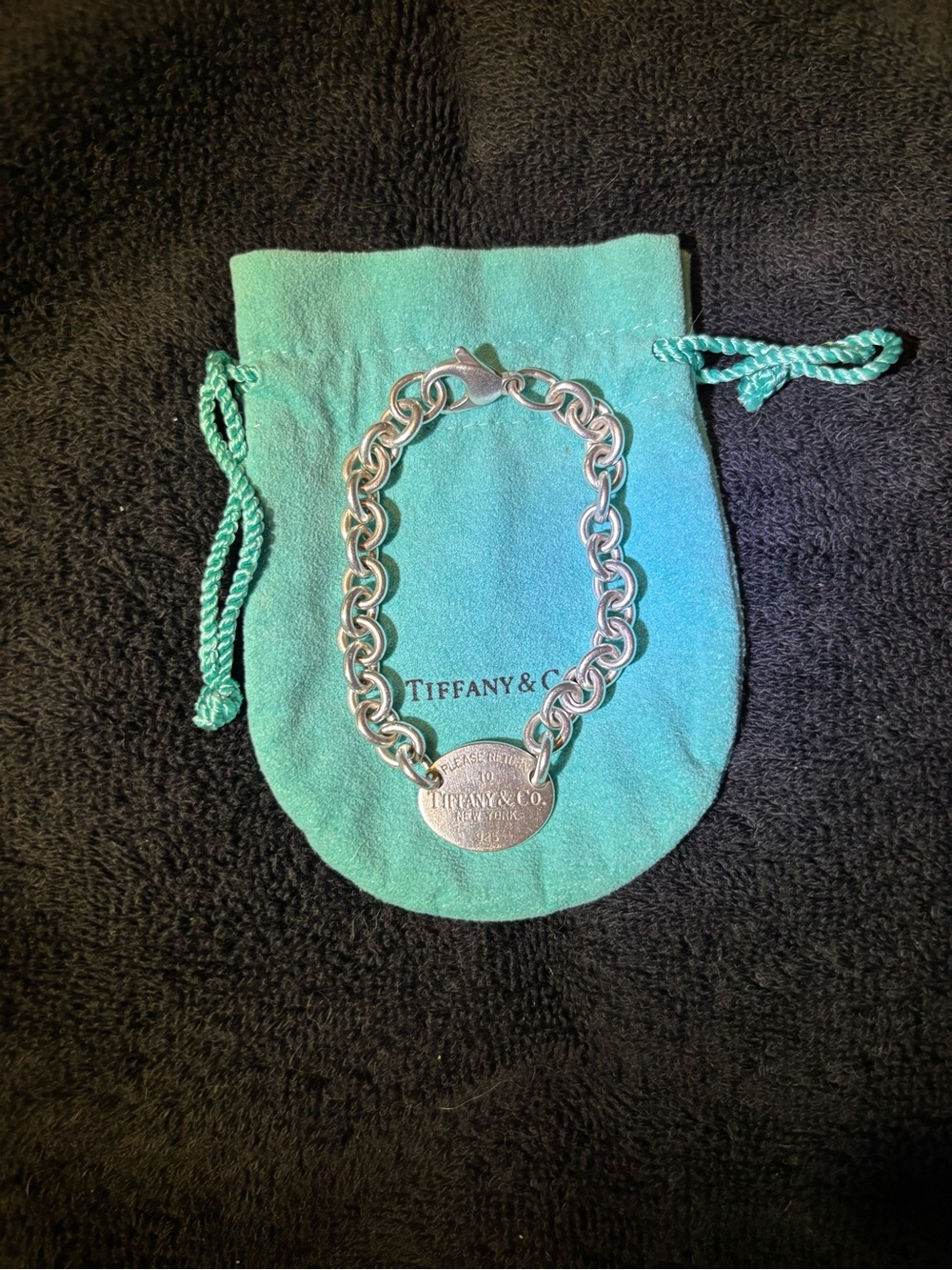 Tiffany & Co. Sterling Silver Oval Tag Toggle Bracelet